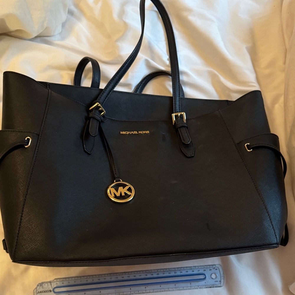 Michael Kors Black Leather Tote